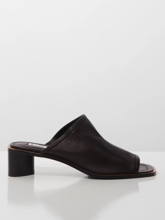 Acne Studios Bernelle Black Leather Sandals 39